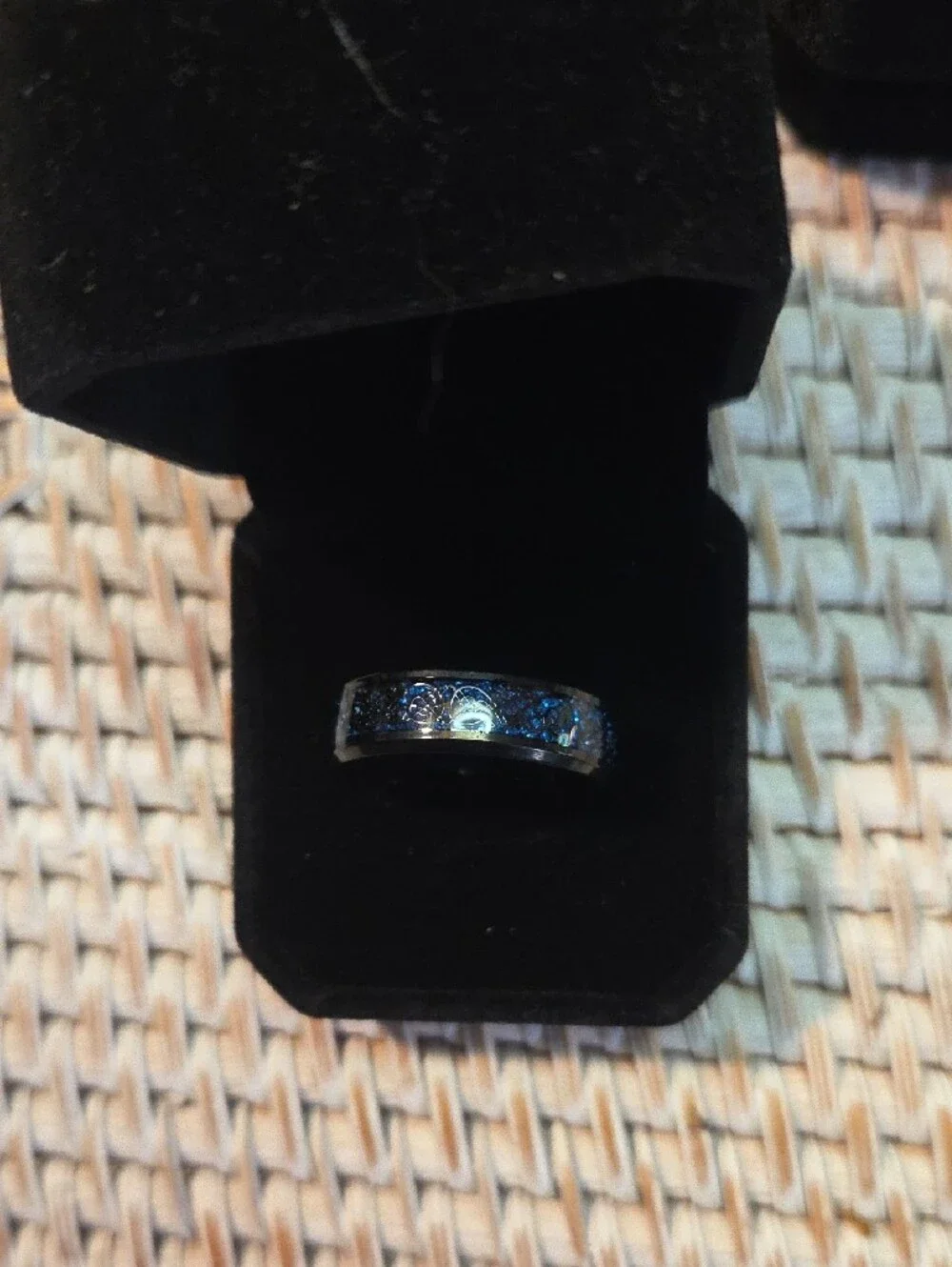 Men's Celtic Pattern Stainless Steel Ring - Silver, Gold, Light Blue, Dark Blue